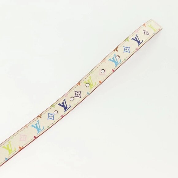 LOUIS VUITTON Multicolor Ceinture LV Printed Initials Belt 38.2"" LV Auth 139055 - Picture 7 of 10